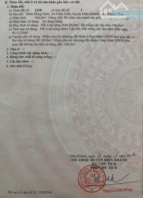 BÁN ĐẤT THÔN ĐÔNG DINH, XÃ DIÊN TOÀN - 5