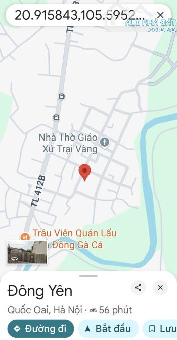 Bán đất mặt đường tại Đông Yên, Quốc Oai, Hà Nội ( Gần thị Trấn Xuân Mai) giá 3,6 tỷ - 5