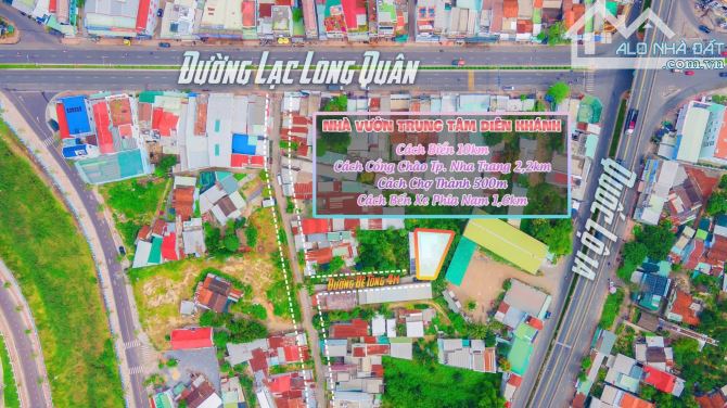 Nhà Vườn Thị Trấn Diên Khánh, 2 Mặt Tiền, Full Nội Thất, Cách Biển Nha Trang 18 phút - 8