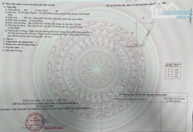 Nhà Vườn Thị Trấn Diên Khánh, 2 Mặt Tiền, Full Nội Thất, Cách Biển Nha Trang 18 phút - 9