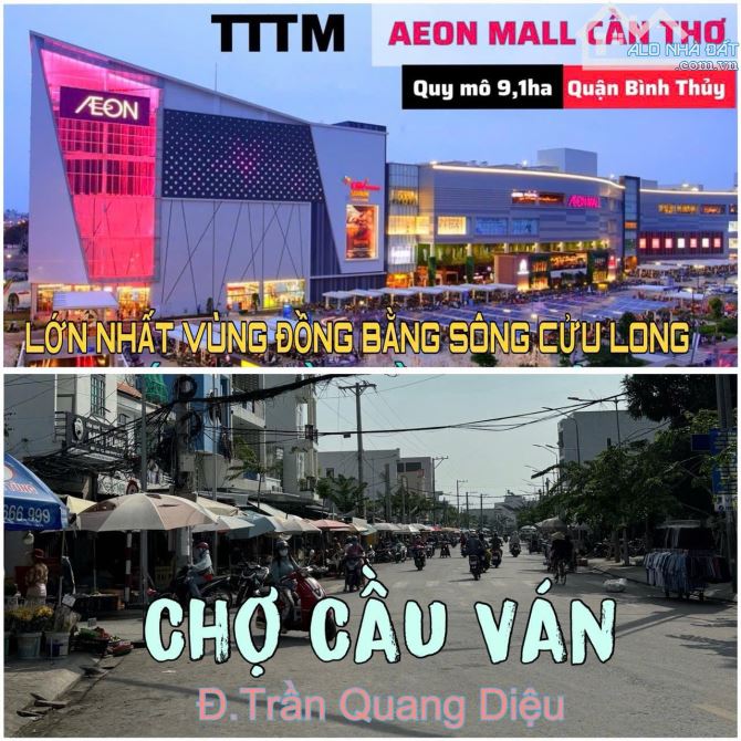 NHÀ RỘNG MẶT TIỀN Đ LÊ VĂN SÔ 7M X 35M  GẦN CHỢ CẦU VÁN, SIÊU THỊ AEONMALL ĐANG THI CÔNG - 1