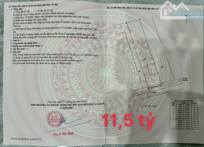Cần bán gấp lô đất mặt tiền đường Xương cá số 3 - Lý Nhơn, Cần Giờ 33,5tỷ - 2
