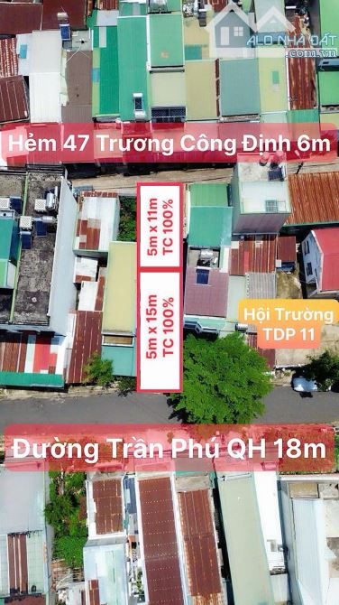 Bán đất 2 mặt tiền trước sau đường Trần Phú, P.Thành Công , TP BMT - 2