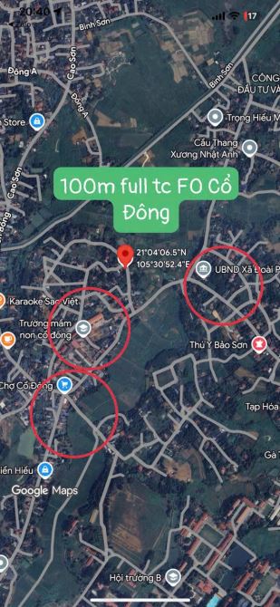Cần Bán 100m2 Full thổ giá chỉ 1tỷ7 đất nền Hoà lạc vị trí Trung Tâm Xã - 2