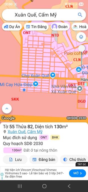 Nền thổ cư 2 mặt tiền đường trước sau trung tâm xã Xuân Quế Cổng phía đông sân bay Long Th - 4