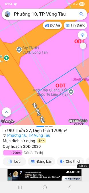 🇻🇳CCDV-MS.T23-L9 - Bán đất MT đường Hà Huy Tập P10 - Rạch Dừa tp HCM. Giá 59 tỷ - 9