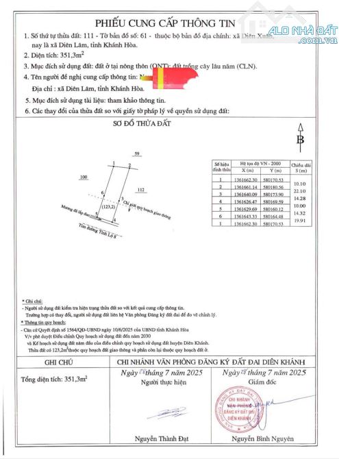Bán đất Diên Xuân mặt tiền Tỉnh Lộ 8 gần trường cấp II Đinh Bộ Lĩnh - 5