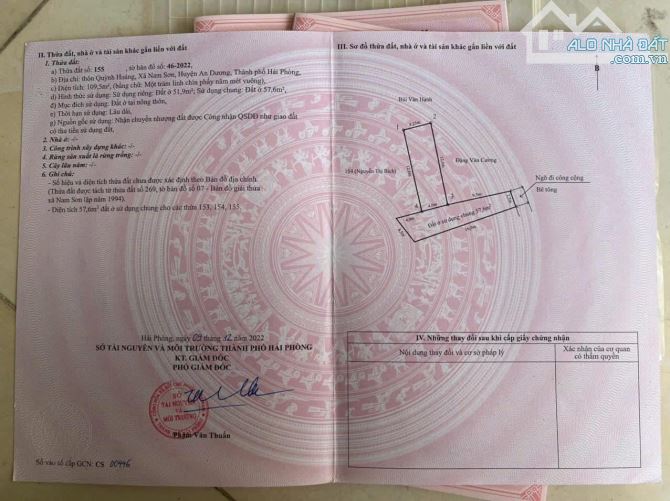 🏡 BÁN LÔ ĐẤT ĐẸP,NGÕ RỘNG, GẦN TRỤC CHÍNH - AN DƯƠNG, HẢI PHÒNG 🔑