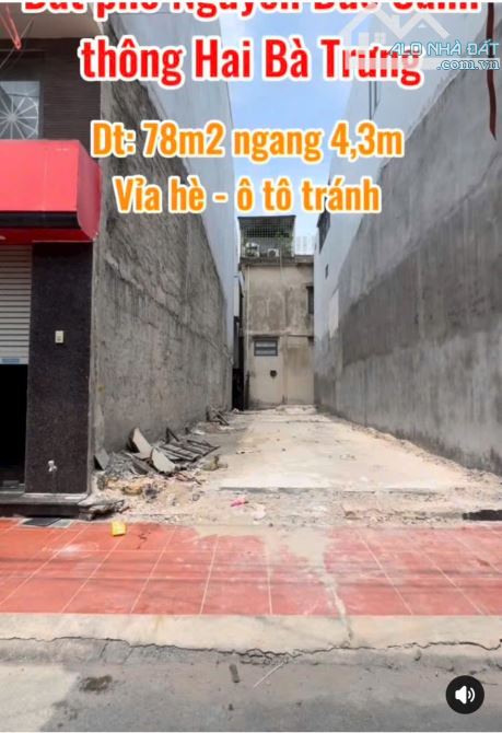 Bán đất mặt ngõ Đặng Kim Nở - Nguyễn Đức Cảnh - HP