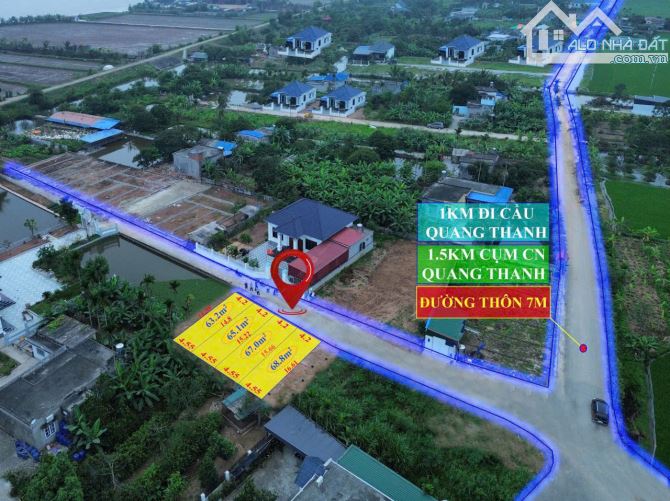 Bán đất Quang Hưng, An Lão, Hải Phòng, 550 triệu, 63 m2, mặt đường nhựa giá rẻ duy nhất