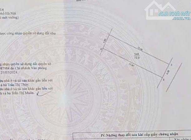 Bán đất TT Đông Mỹ, Thanh Trì, đường thông ô tô, 72m2, giá 5,85 tỷ - 1