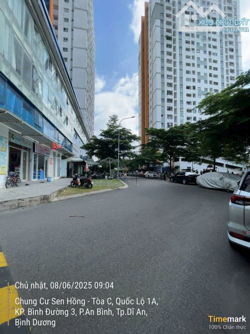 BÁN CHUNG CƯ SEN HỒNG NGAY GẦN CẦU VƯỢT SÓNG THẦN, DT 38M2 1PN GIÁ 1.25 - 1
