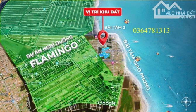 Bán đất biển Giao Phong, Quất Lâm cách biển 100m, DT102m2 MT5.5m giá mềm 2.15 tỷ - 2