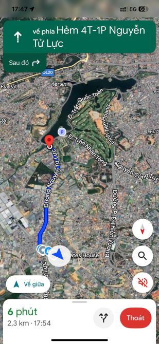 Bán gấp đất Biệt thự 8.7 tỷ, cách Hồ Xuân Hương 2km - 2