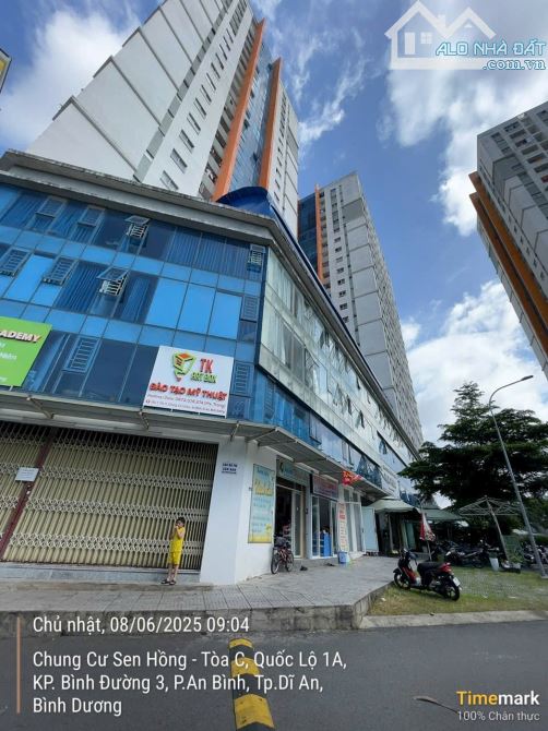 BÁN CHUNG CƯ SEN HỒNG NGAY GẦN CẦU VƯỢT SÓNG THẦN, DT 38M2 1PN GIÁ 1.25 - 2