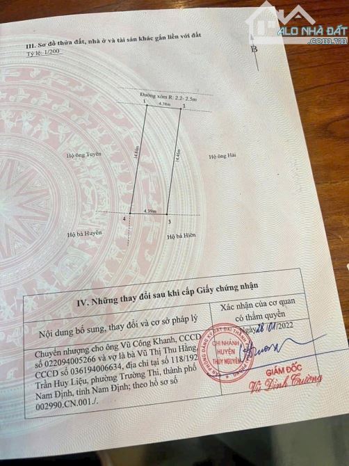 Bán lô đất ở hoa động (cũ) thủy nguyên ngõ rộng - 3
