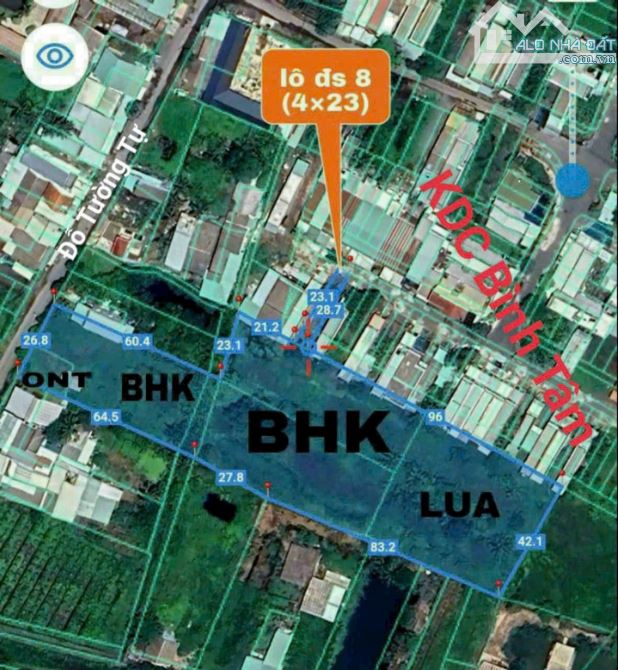 Gần 7 công đất Mt đường Đỗ Tường Tự, sát KDC Bình Tâm TP Tân An Long An - 4