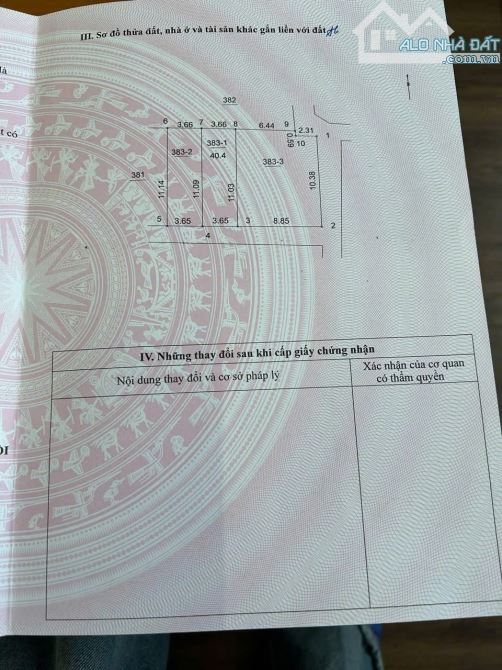 Lô đất 40m mặt tiền 3,65m - Ỷ la - Dương Nội - oto lùi cửa - giá 5ty2 - 4