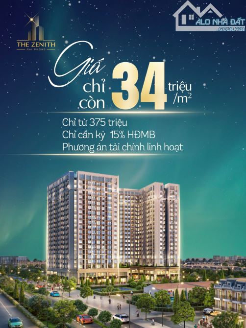Bán căn hộ dự THE ZENITH Hải Phòng giá giai đoạn đầu: chỉ từ 34 triệu/m² - 4