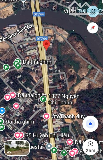 BÁN ĐẤT MT DT744, PHÚ AN, TP.BẾN CÁT, DT:10.6x59, TC200M2, SHR, GIÁ 5,5 TỶ - 4