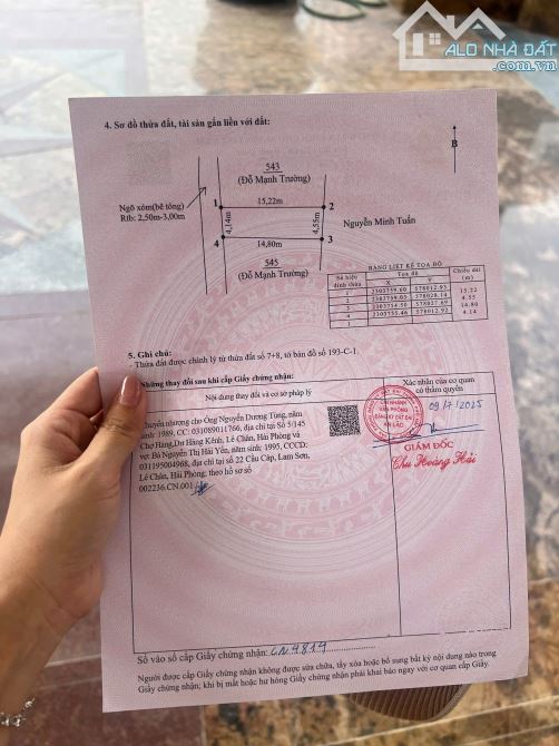 Bán đất Quang Hưng, An Lão, Hải Phòng, 550 triệu, 63 m2, mặt đường nhựa giá rẻ duy nhất - 4
