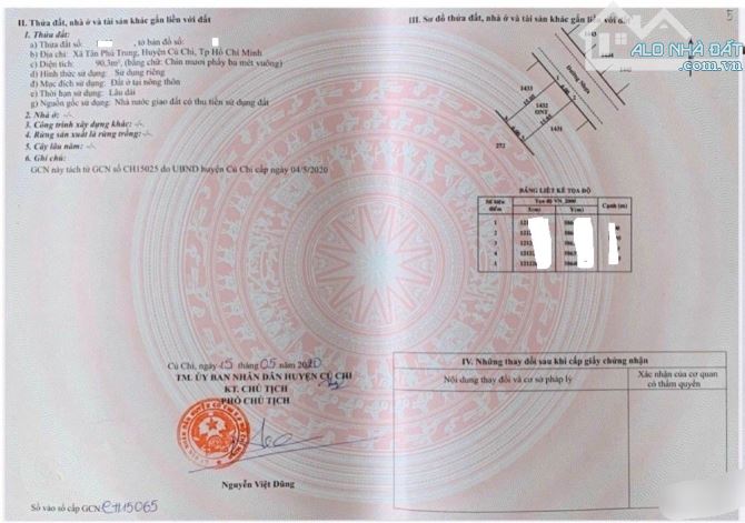Cần bán lô đất 90m2 giá 700 triệu Nguyễn Thị Lắng, Xã Tân Phú Trung, gần bệnh viện Xuyên Á - 6