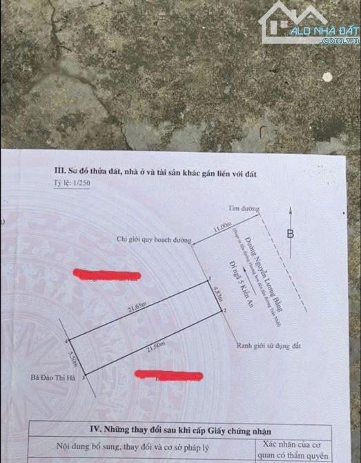Bán Lô Đất 112m. Ngang 4,8m. Giá 5.7 tỷ.