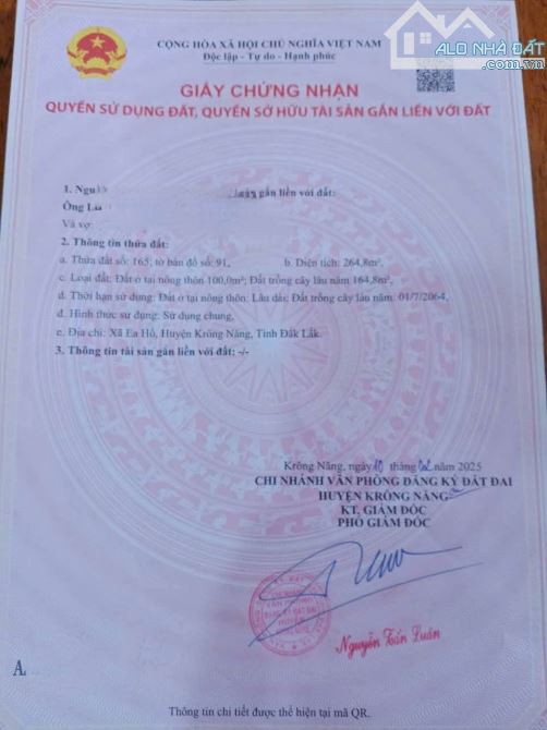 Giá quá rẻ, không còn khu nào full thổ cư Đăklăk, giá chỉ 3xx triệu/lô 260m2