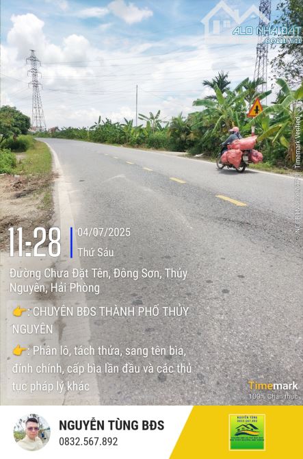 Bán đất trục đường liên xã, liên tỉnh ở Đông Sơn, Thủy Nguyên