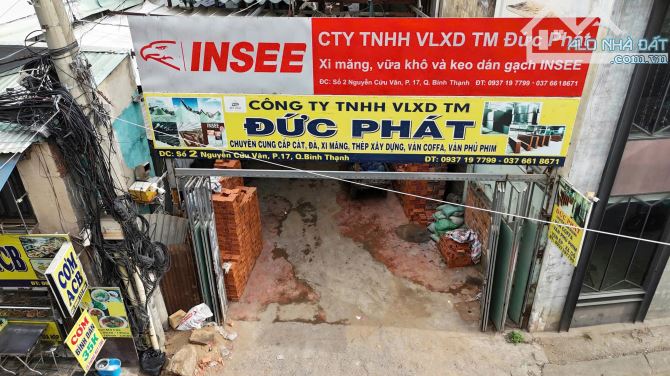 Bán Đất Mặt Tiền Nguyễn Cửu Vân, P.17, Bình Thạnh – DT 7.2x30m Nở Hậu, CN 337m², Giá 82 Tỷ