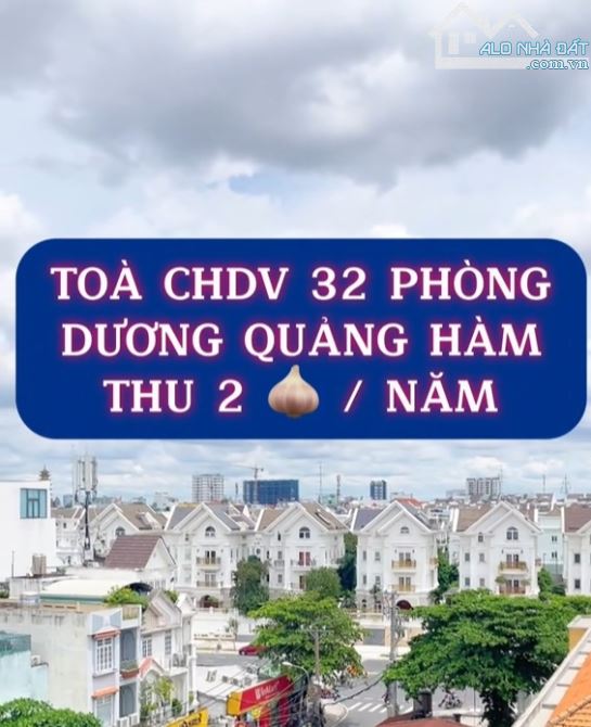 TOÀ NHÀ 6 TẦNG THANG MÁY DT 160m2 - 32 CHDV THU NHẬP 170TR/THÁNG - 26.5 TỶ - 10