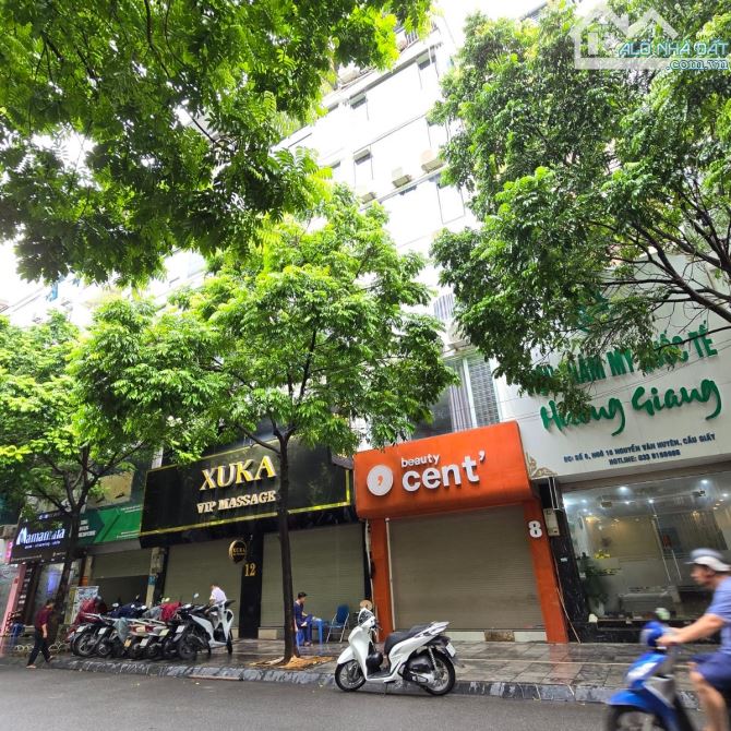 Nhà KINH DOANH Nguyễn Văn Huyên Cầu Giấy 70m 8 tầng MT gần 5M Vỉa hè rộng 2 thoáng 33,5 tỷ - 1