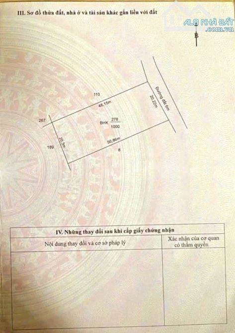 Siêu phẩm, 1000m2 đất vườn 20x 50m, chuyển thổ view kênh chỉ 670tr - 1