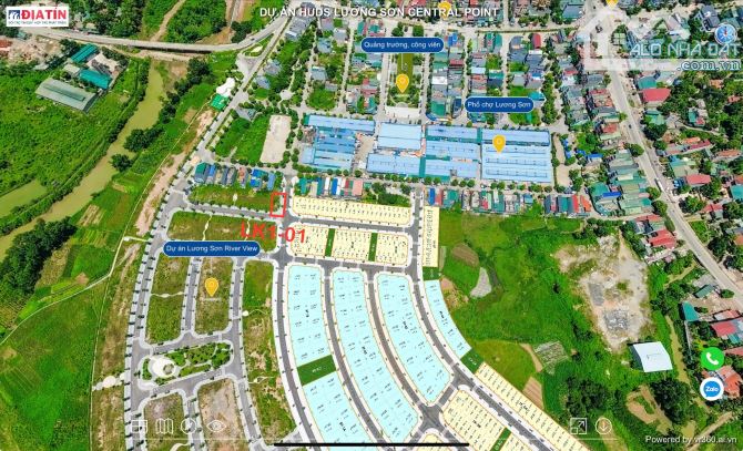 BÁN LÔ ĐẤT BIỆT THỰ DỰ ÁN RIVER VIEW THỊ TRẤN LƯƠNG SƠN 5,X TỶ - 1