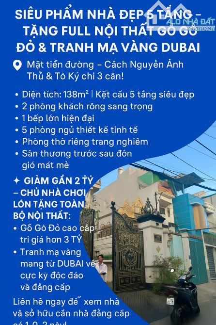 Giảm gần 2 tỷ, Chủ nhà chơi lớn tặng Toàn bộ Nội thất Gỗ quý - 1