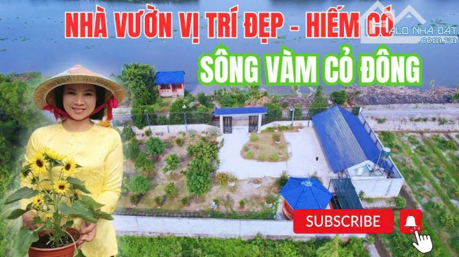 Hiếm có khó tìm: Nhà vườn 1.000m² view sông Vàm Cỏ, chỉ 200m ra đường lớn - 1