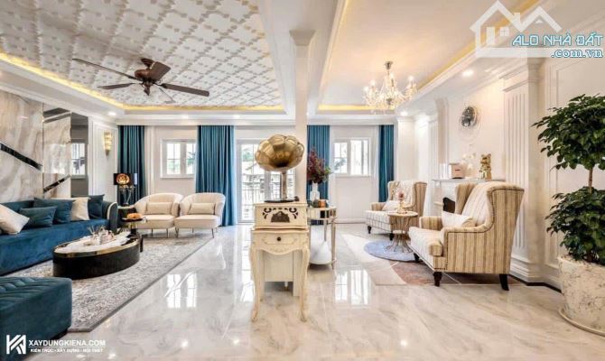 nhà thiết kế kiểu Biệt thự Kiến trúc Tân Cổ Điển,Tổng 5 phòng ngủ, 6 wc.có thang máy - 12