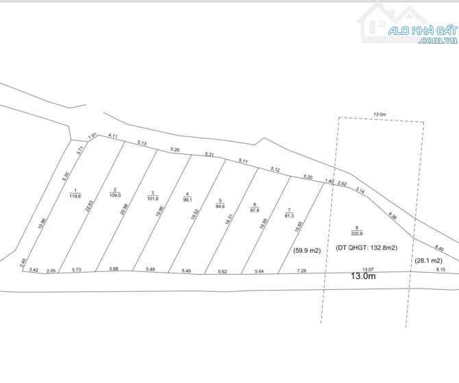 Bán lock 8 lô đất Phường Ninh Đa thị xã Ninh Hoà giá chỉ 447 triệu - 2