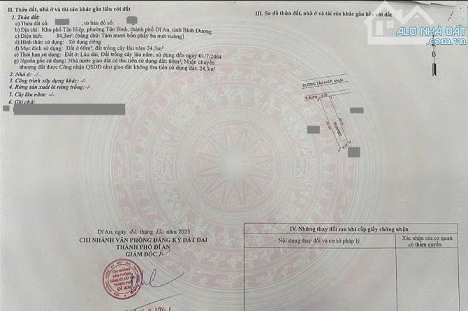 Đất mặt tiền khu du lịch Hố Lang, phường Tân Bình Tp Dĩ An - 4