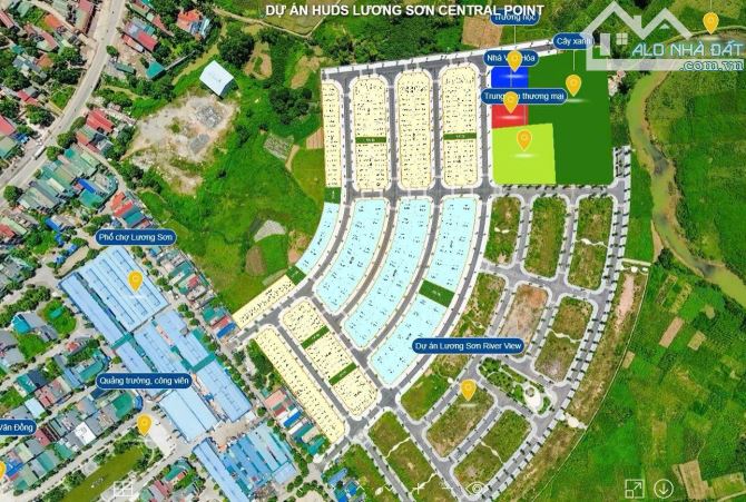 BÁN LÔ ĐẤT BIỆT THỰ DỰ ÁN RIVER VIEW THỊ TRẤN LƯƠNG SƠN 5,X TỶ - 4