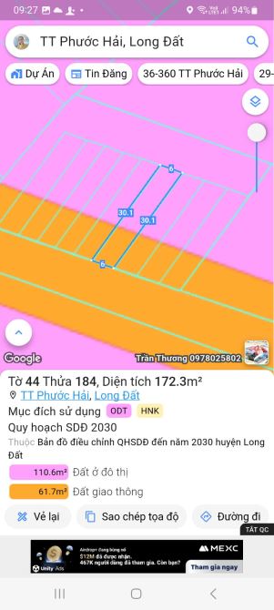 Mở bán 10 lô F0 sẵn sổ khu vực ven Biển Phước Hải - Đối diện Ủy Ban xã Phước Hải ,TP HCM - 8