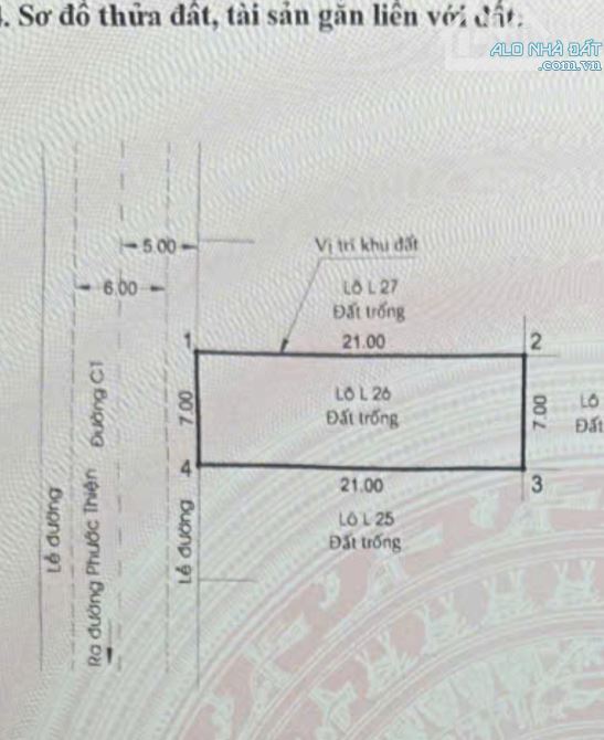 BÁN ĐẤT KHU DÂN CƯ PHƯỚC THIỆN 140M2(7m*20M) 7.85TỶ | QUÂN 9 | VIÊW CÔNG VIÊN - 1