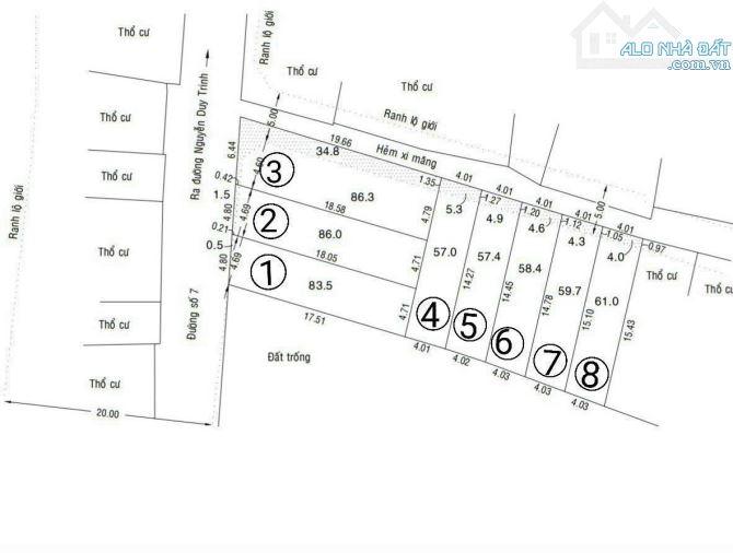 Bán đất đường số 7 phường Bình Trưng Đông Quận 2 cũ gần ngay chợ Tân Lập (61m2) 5.8 tỷ - 2