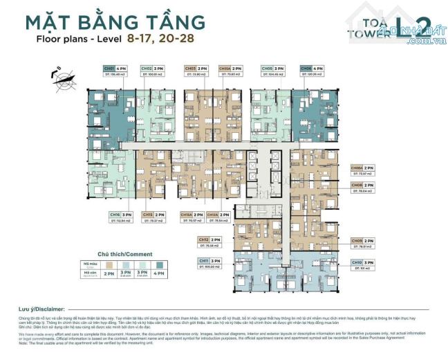 BÁN QUỸ CĂN CHUYỂN NHƯỢNG 2PN/3PN GIÁ TỐT NHẤT TẠI DỰ ÁN CHUNG CƯ  LUXORA T.P BẮC GIANG - 3