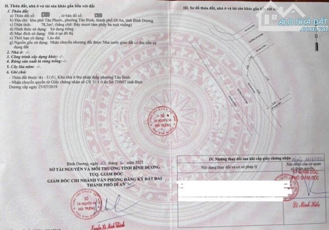 đất 78,3m2 3ty6 TL góc 2MT KDC gần đường Lê Hồng Phong p.Tân Bình Tp.Dĩ An - 4