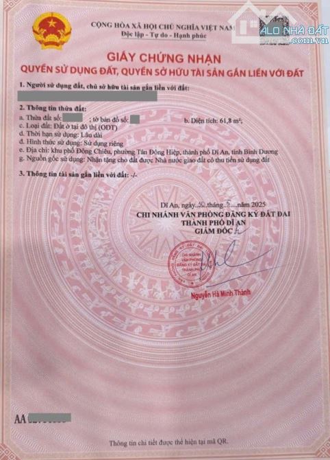 Đất kdc gần ngã tư Chiêu Liêu p. Tân Đông Hiệp Dĩ An( Tphcm Mới) - 5