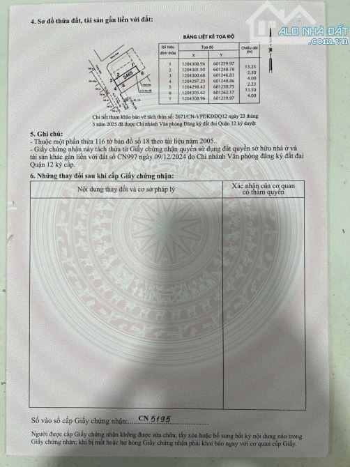 Đất mặt tiền thạnh xuân 38, thạnh xuân, q12, giá 4,35 tỷ - 5