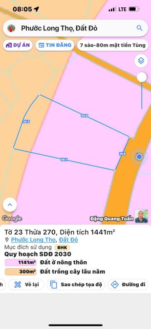 MẶT TIỀN PHẠM HÙNG - ĐẤT ĐỎ  👉Cách biển 15p  🔺DT 1441m2 ngang 20m nở hậu 33m - 5