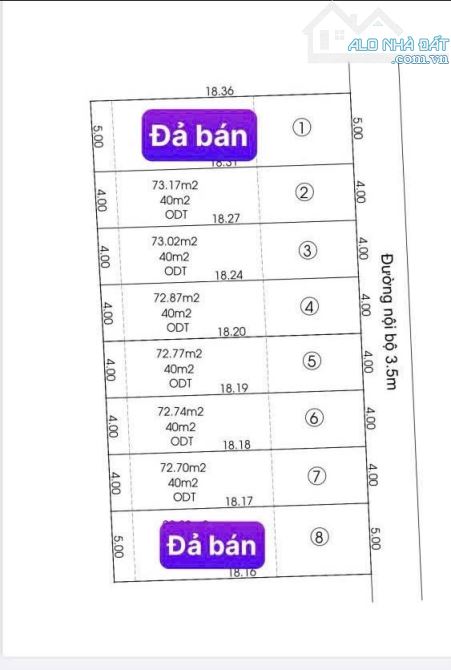 5lô đất giá rẻ 1,75 tỷ lô 73,2m2 , sau lưng chợ Bình Chuẩn, p.Bình Chuẩn - 6