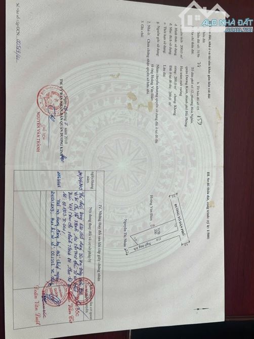 Bán lô đất 200m mặt đường 5m tại An Toàn, Hoà Nghĩa, Dương Kinh. Giá Đầu tư